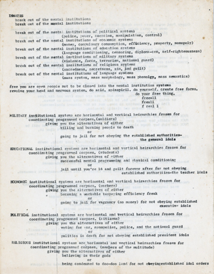 A Digger street sheet