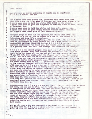 A Digger street sheet