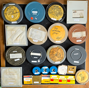 25 of the dozens of JET's film canisters