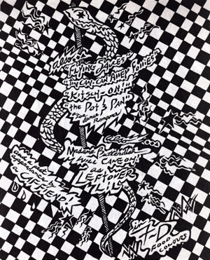 Page from JET's early drawings and Kaliflower work