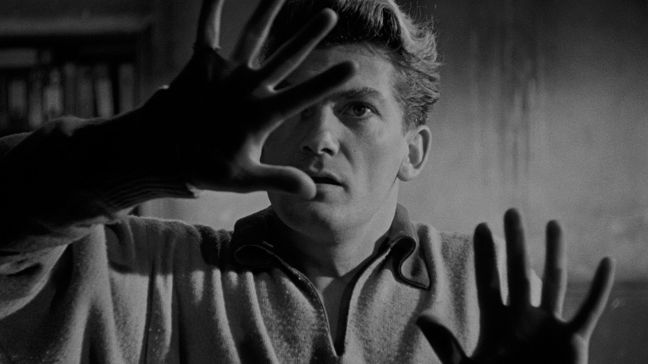 Jean Marais in Jean Cocteau�s Orph�e (1950). An editorial illustration accompanying JET�s invocation of Cocteau among the troupe�s artistic ancestors.Film still via La Cin�math�que fran�aise. Source. Rights reserved; excluded from the site�s Creative Commons license.