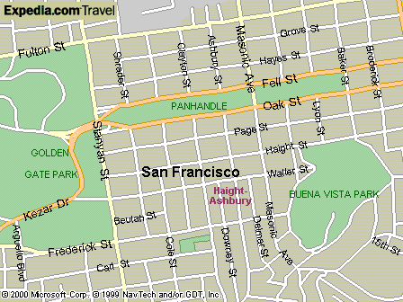Map of the Haight